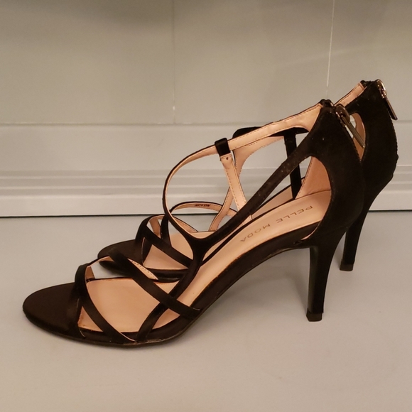 New Pelle Moda Ruby Black Strappy Heels - Picture 4 of 7